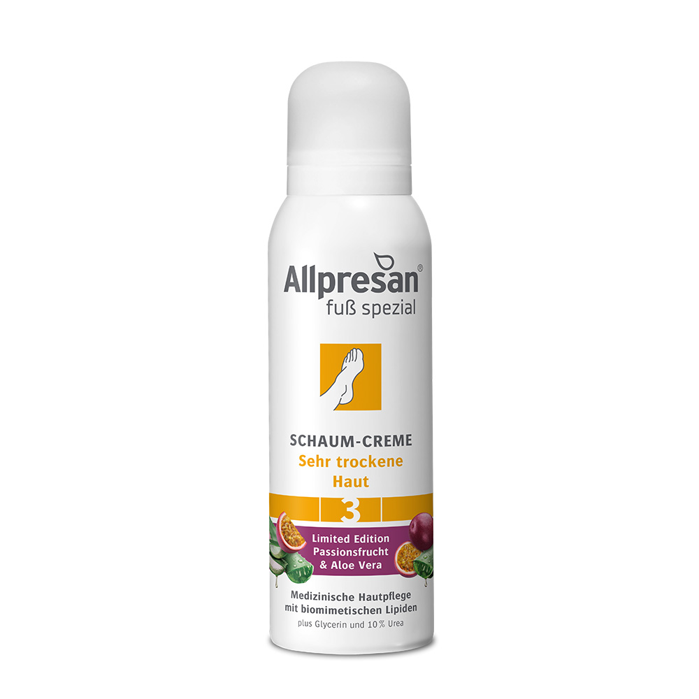 Allpresan pedicare (3) Sehr trockene Haut Schaum Creme Passionsfrucht & AloeVera