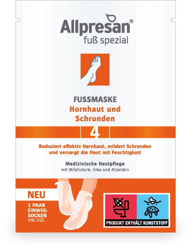 Allpresan pedicare (4) Hornhaut und Schrunden Fußmaske