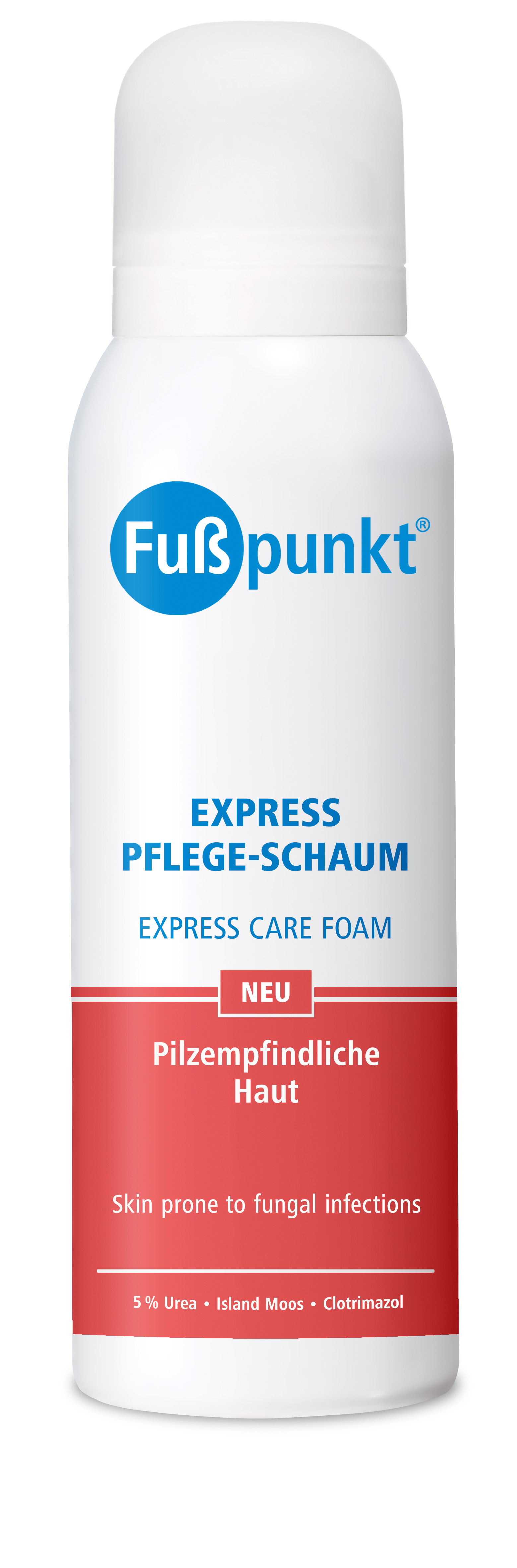 Fußpunkt Express Pflege-Schaum pilzempfindliche Haut