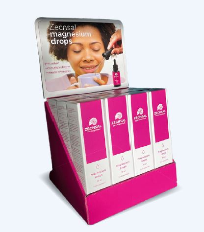 ZECHSAL Magnesium Drops Leerdisplay