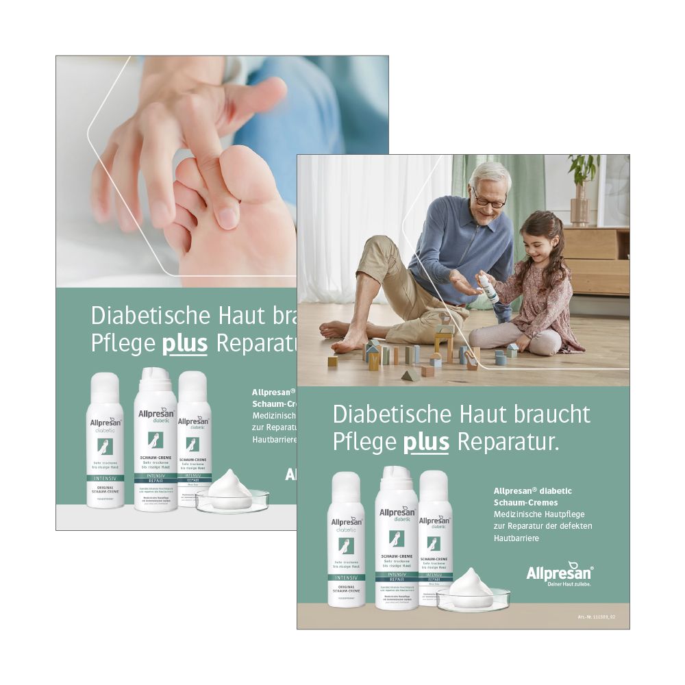 Allpresan diabetic Einleger für Acrylaufsteller A5