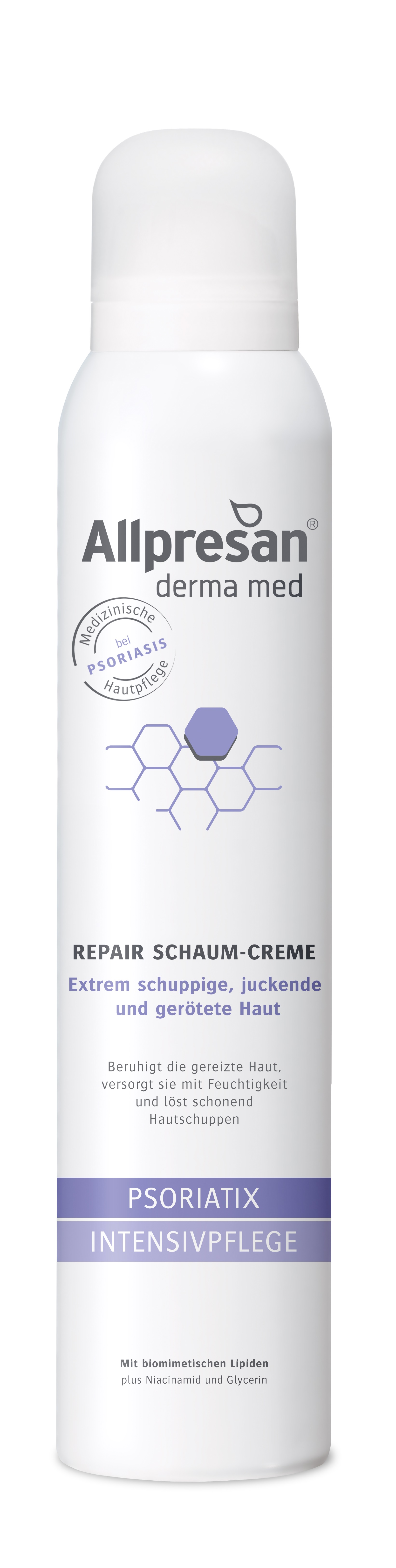 Allpresan derma med PSORIATIX INTENSIVPFLEGE Schaum Creme