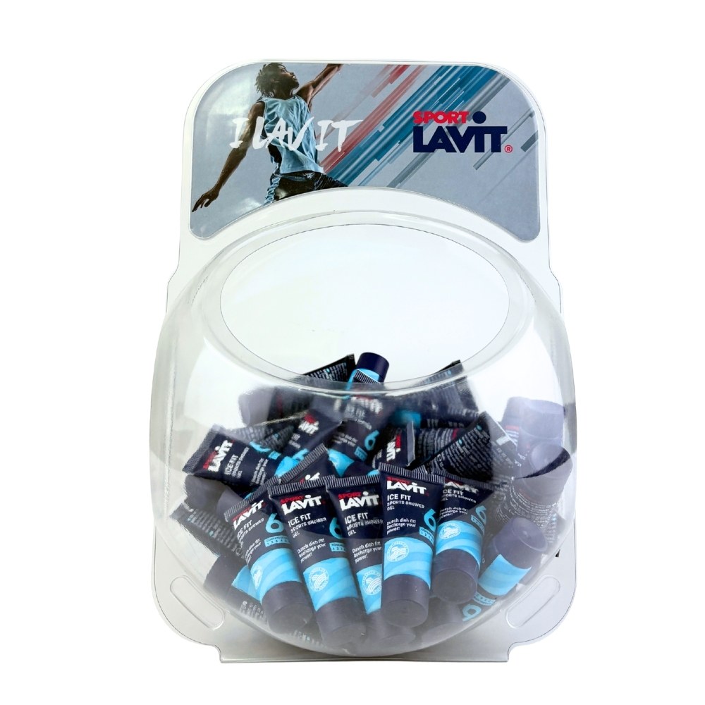 SPORT LAVIT Kugeldisplay mit 10ml Probiergröße Ice Fit